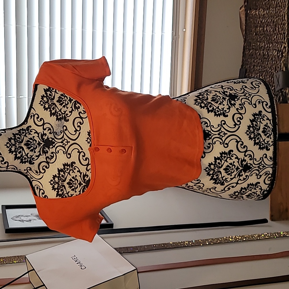 Orange Crop Top Size Small